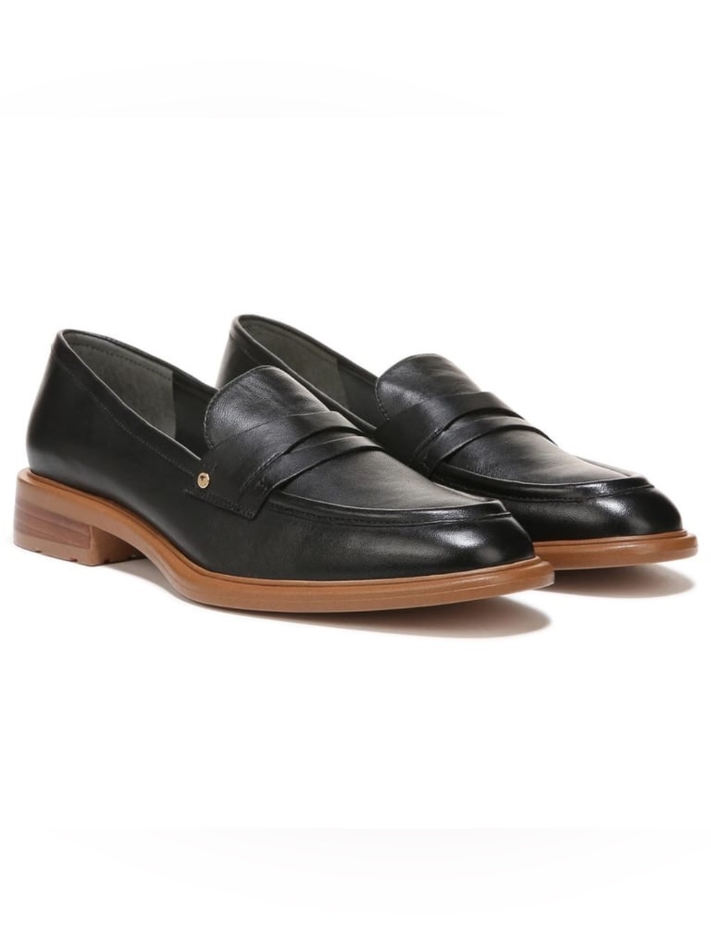Franco Sarto Edith 2 Black Patent Loafers, 7